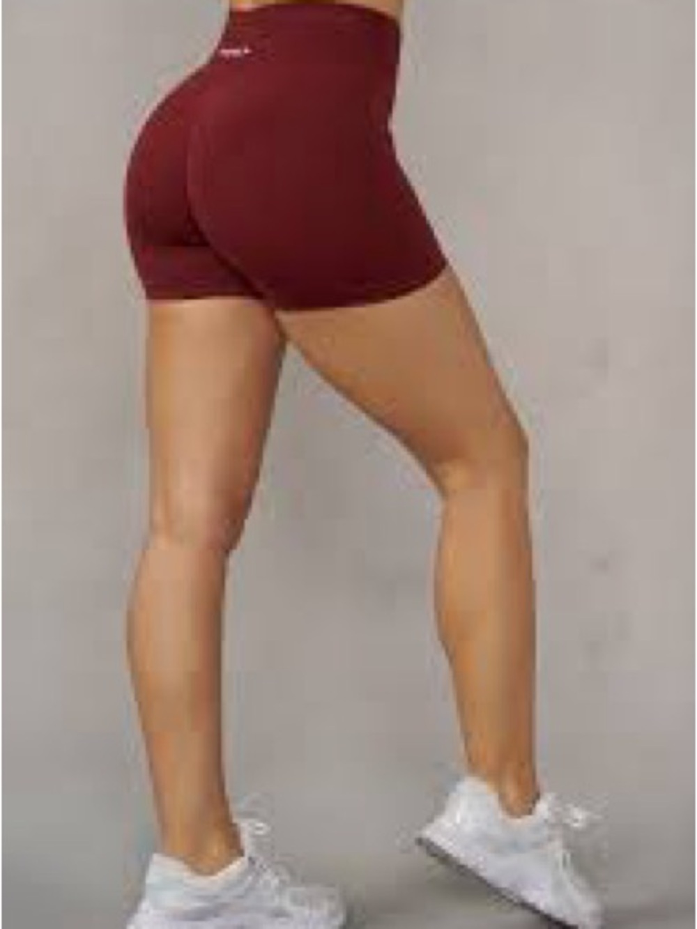 YoungLA Curve Seamless Shorts in Dark Rust - Small